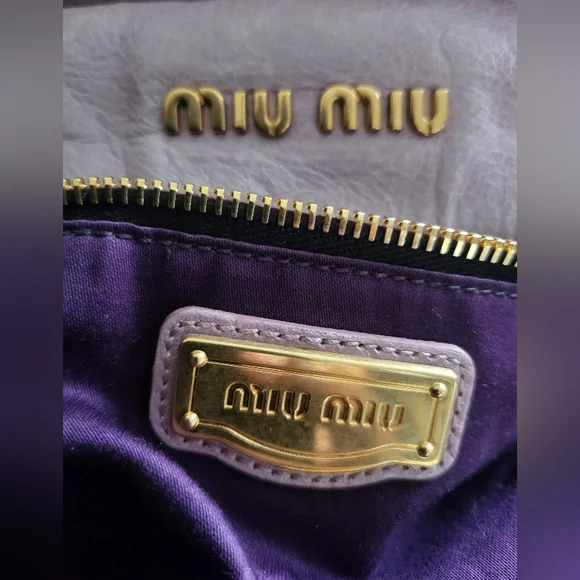 Miu Miu Pink Vitello Lux Bow Handbag. Check my ebay store for great discounts - Picture 6 of 9